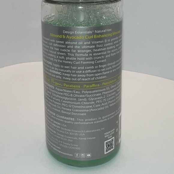 🦋$5 ~ Design Essentials Natural Almond & Avocado Curl Enhancing Mousse ~ NEW - Picture 3 of 4